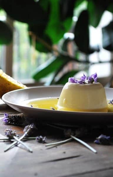 panna cotta de lavanda