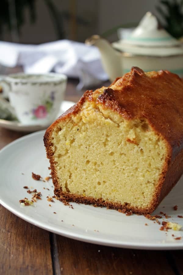 Orange cake served on a plate