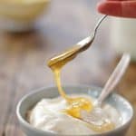 homemade yogurt and honey