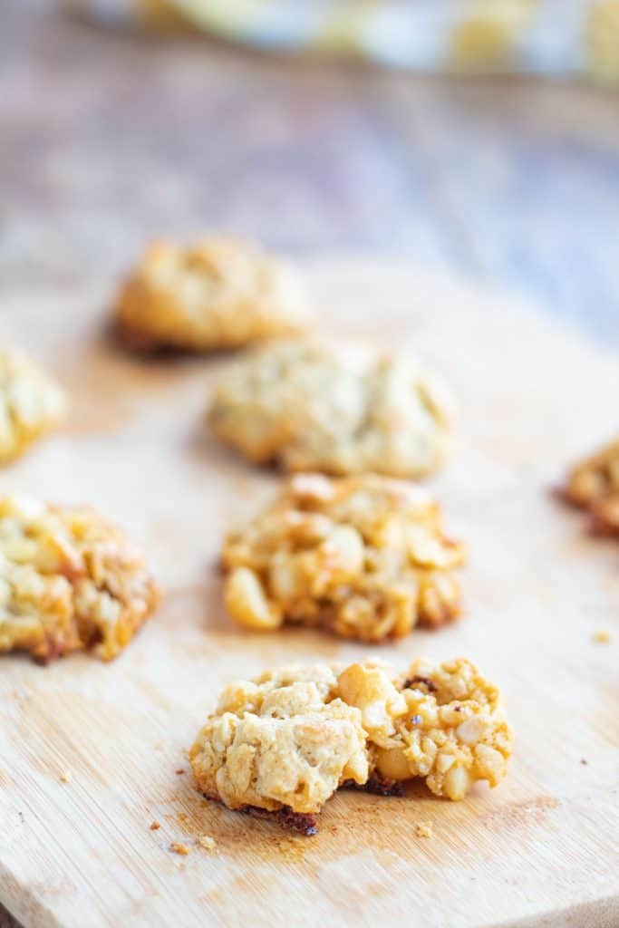 galletas de avena en un tabla