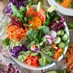 plato con muchos vegetales