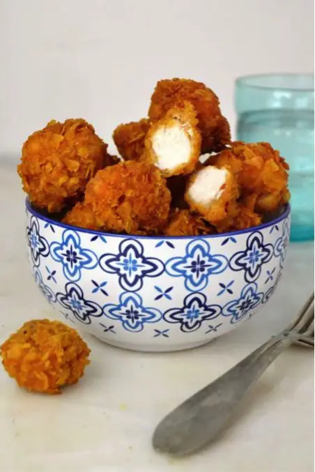 Popcorn de pollo crispy - Sabores de mi Huerto