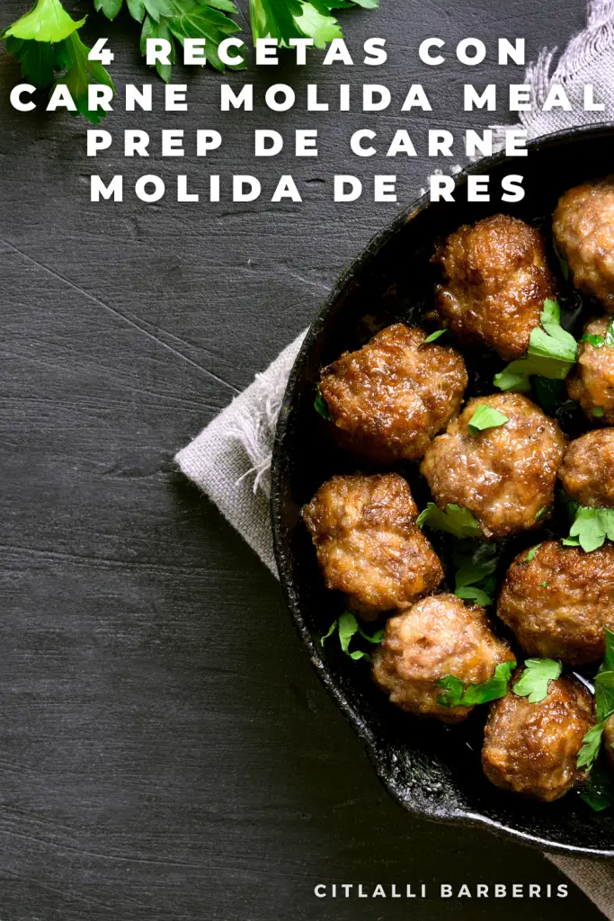 4 recetas con carne molida, Meal prep (fácil y delicioso) - Sabores de mi Huerto 4 recetas con carne molida, Meal prep (fácil y delicioso) - Sabores de mi Huerto