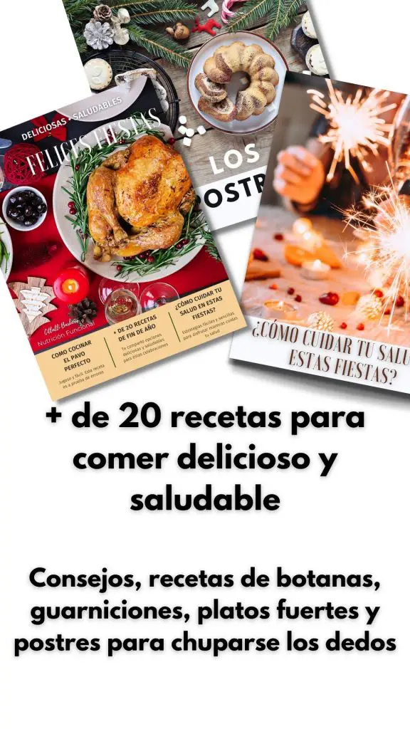 imegenes de una revista navideña para descragar con un texto que dice, mas de 20 recetas para comer delicioso y saludable 