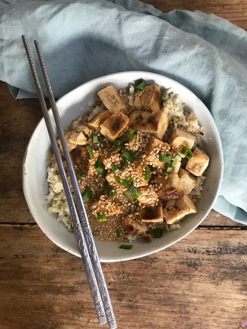 Thai Bowl, vegano y low carb